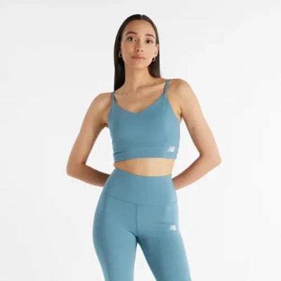 New Balance Women's Nb Harmony Light Support Sports Bra In Blue