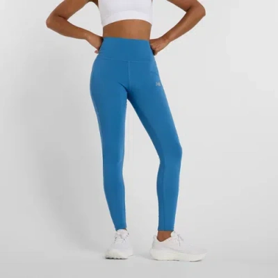 New Balance Women's Nb Sleek High Rise Legging 27" In Blue