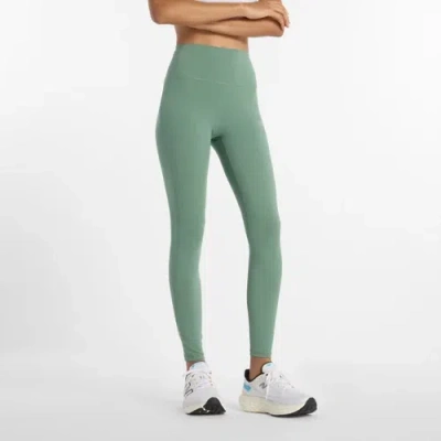 New Balance Women's Nb Sleek High Rise Legging 27" In Green