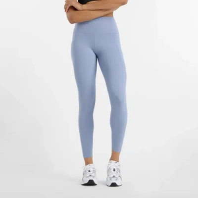 New Balance Women's Nb Sleek Pocket High Rise Legging 25" In Blue