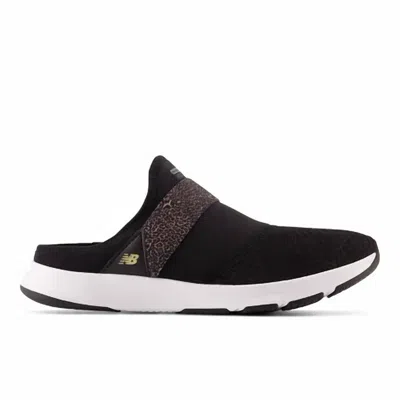 New Balance Women's Nergize Mule V3 Slip-on Shoes In Black/white