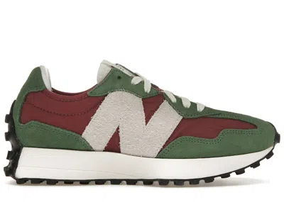 Pre-owned New Balance Women's  327 Sneakers In Dark/green/red In Multi