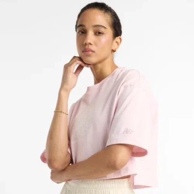New Balance Women's Debut Sculpture T-shirt In Pink
