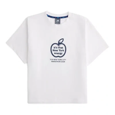 New Balance Women's New York City Marathon Training Women's Graphic T-shirt In White