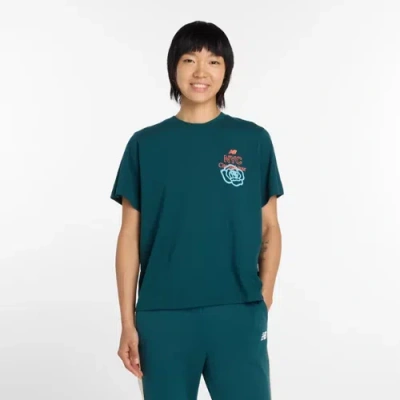 New Balance Women's Ny City Run Relaxed T-shirt In Green
