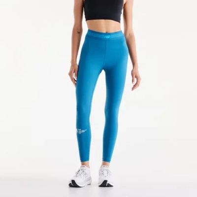 New Balance Women's Nyc Marathon Ac Legging 25" In Blue