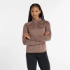 New Balance Women's Nyc Marathon Athletics Heat Grid 1/2 Zip In Brown
