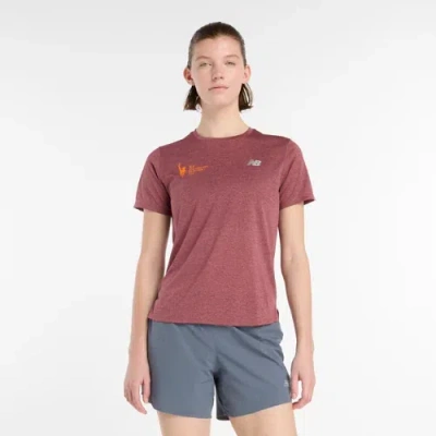 New Balance Women's Nyc Marathon Athletics T-shirt In Red