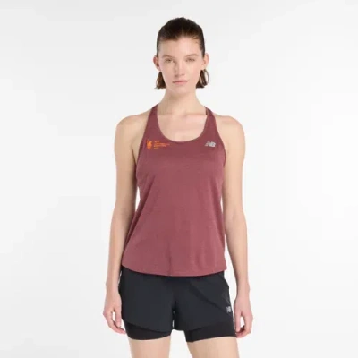 New Balance Women's Nyc Marathon Athletics Tank Top In Red