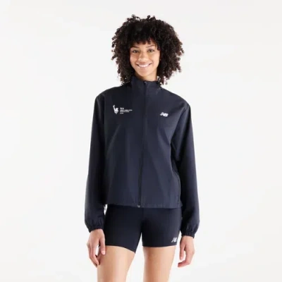 New Balance Women's Nyc Marathon Fast Days Graphic Jacket In Black