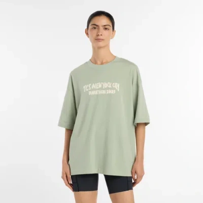 New Balance Women's Nyc Marathon Oversized T-shirt In Green