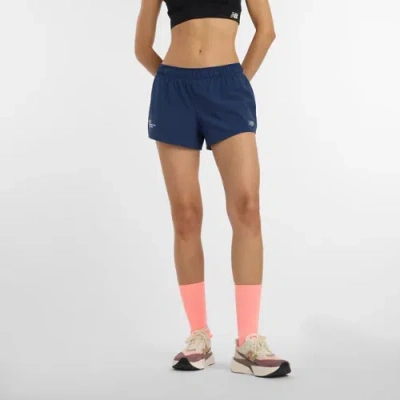 New Balance Women's Nyc Marathon Rc Short 3" In Blue