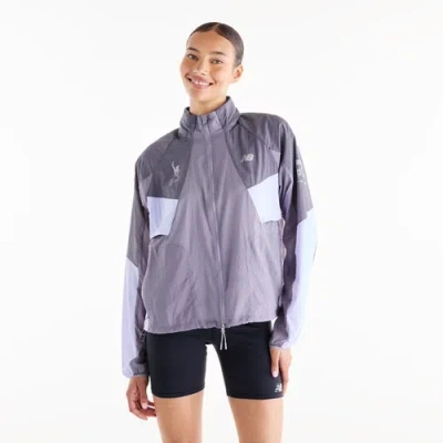 New Balance Women's Nyc Marathon Reflective Rc Jacket In Gray