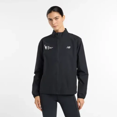 New Balance Women's Nyc Marathon Sport Essentials Jacket In Black