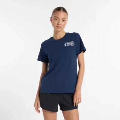 New Balance Women's Nyrr Boroughs Graphic T-shirt In Blue