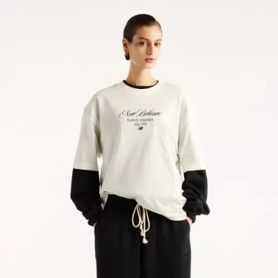 New Balance Women's Pressed Flowers Memories Oversized T-shirt In Multi