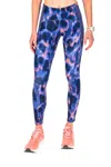 New Balance Women's Printed Mid Rise Impact Run Tight In Blue In Blue