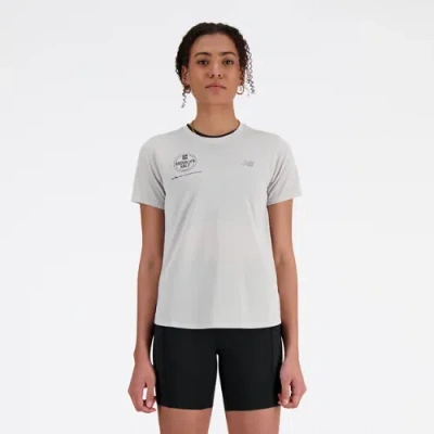 New Balance Women's Rbc Brooklyn Half Athletics T-shirt In Gray