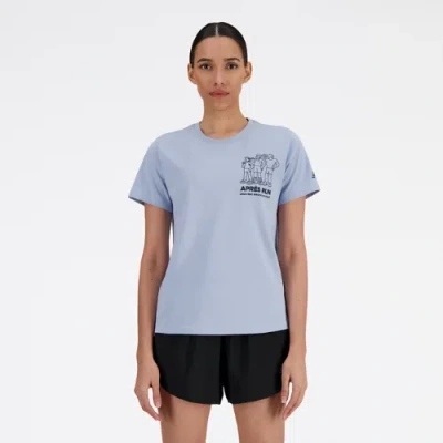 New Balance Women's Rbc Brooklyn Half Graphic T-shirt In Grey