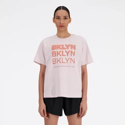 New Balance Women's Rbc Brooklyn Half Graphic T-shirt In Pink