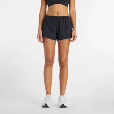 New Balance Women's Rc Essential Short 3" In Black