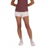 New Balance Women's Rc Mid Rise Short In Peach Blossom In White
