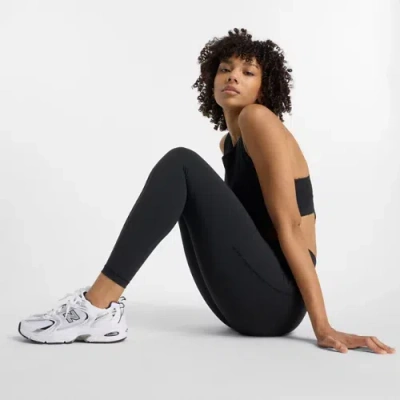 New Balance Women's Nb Sleek Pocket High Rise Legging 25" In Black