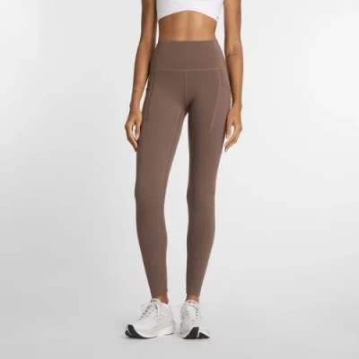 New Balance Women's Rc Pocket Legging 27" In Brown