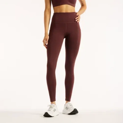 New Balance Women's Rc Pocket Legging 27" In Brown