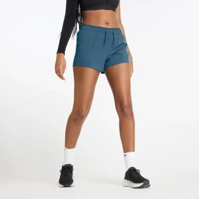 New Balance Women's Rc Short 3" In Blue