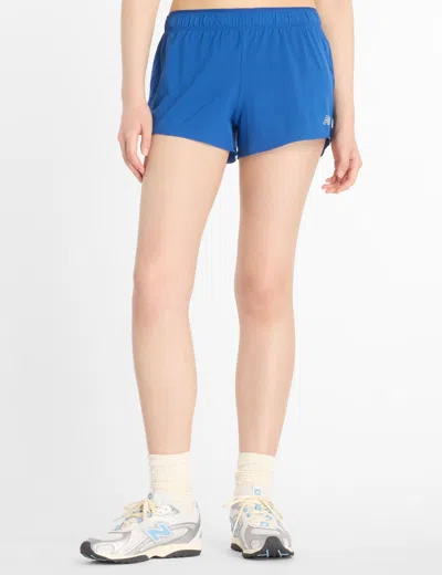 New Balance Women's Rc Short 3" In Blue