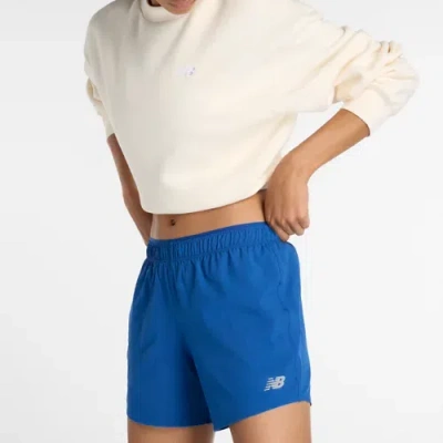 New Balance Women's Rc Short 5" In Blue