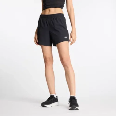 New Balance Women's Rc Short 5" In Black