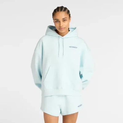 New Balance Women's Reimagined Fleece Oversized Hoodie In Blue