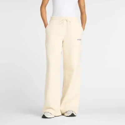 New Balance Women's Reimagined Fleece Wide Leg Pant In Neutral