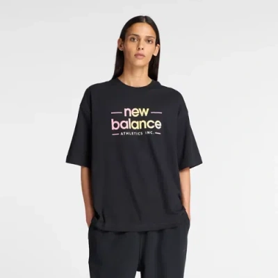 New Balance Women's Reimagined Oversized T-shirt In Black