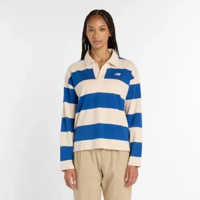 New Balance Women's Rugby Long Sleeve Shirt In Blue
