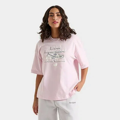 New Balance Women's Run Club Graphic T-shirt In White