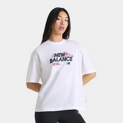 New Balance Women's Run Club T-shirt In White