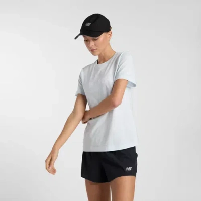 New Balance Women's Run For Life Graphic T-shirt In Blue