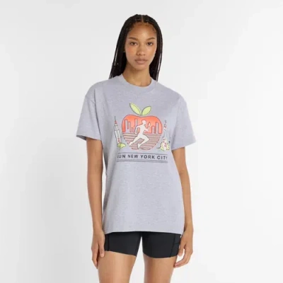 New Balance Women's Run For Life Graphic T-shirt In Blue