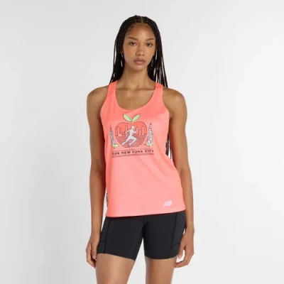 New Balance Women's Run For Life Singlet In Pink