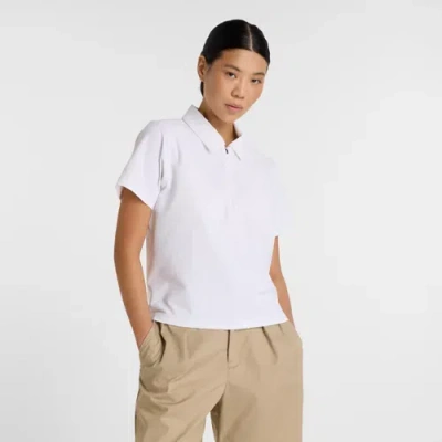 New Balance Women's Seersucker Tournament Polo Shirt In White