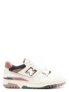 New Balance Multicolor Leather 550 Sneakers In White