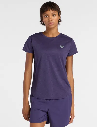 New Balance Women's Sport Core Heather T-shirt In Blue