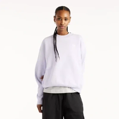 New Balance Women's Sport Essentials Fleece Crew Shirt In Purple