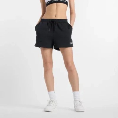 New Balance Women's Sport Essentials Fleece Short In Black