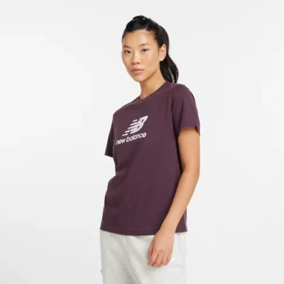 New Balance Women's Sport Essentials Jersey Logo T-shirt In Brown