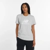 New Balance Women's Sport Essentials Jersey Logo T-shirt In Gray