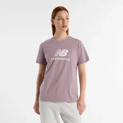New Balance Women's Sport Essentials Jersey Logo T-shirt In Purple
